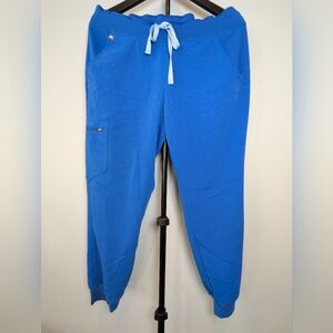 FIGS Women's Size M Zamora Jogger Pants Blue Technical Collection Scrub Stretch